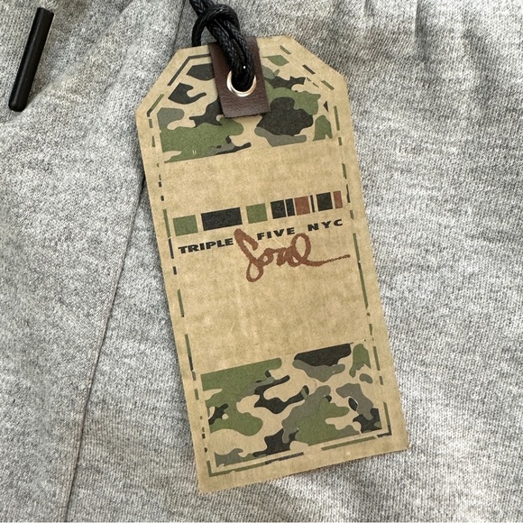 NWT Triple Five Soul Light Heather Gray Men's Sweatpants Jogger Pants Size M - Picture 4 of 10